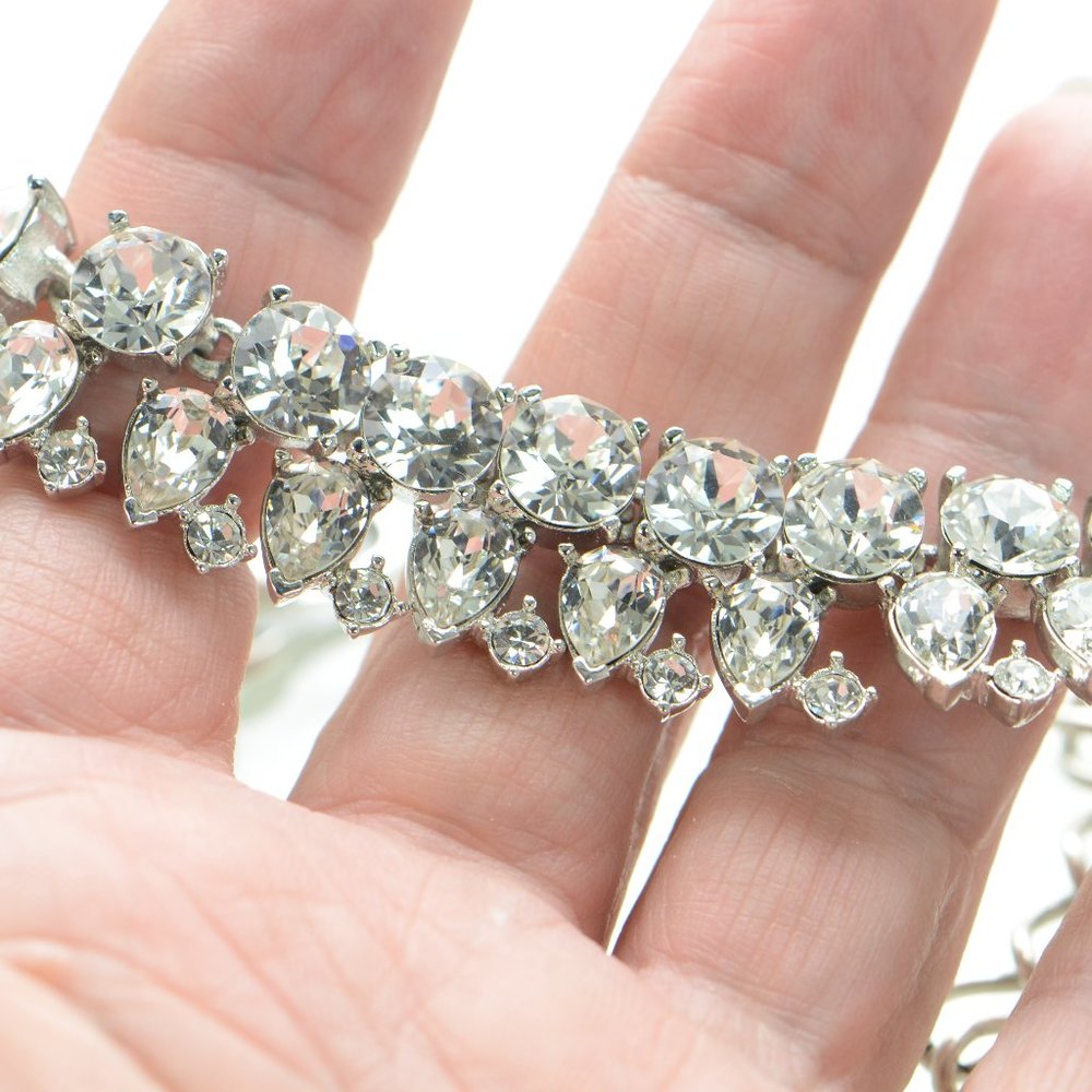 Oscar de la Renta Crystal Stone Necklace - Picture 3 of 6
